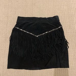 Maje suede skirt